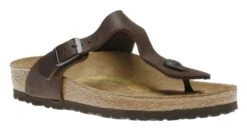 Birkenstock Gizeh Habana Brown Oiled Leather Thong Sandal