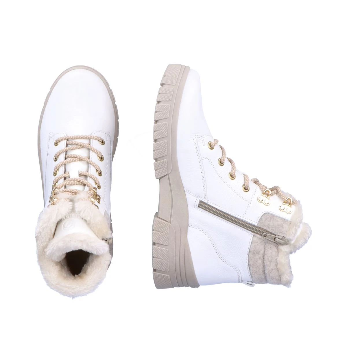 Remonte Cast Zip Lace White 4 Remonte Cast Zip Lace White - Image 2