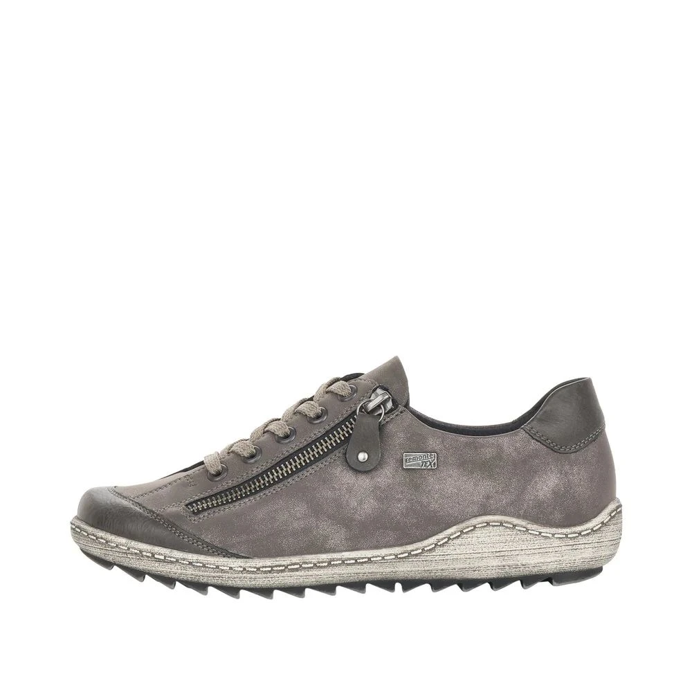 Remonte Ottawa Grey Leather Lace-Up Sneaker 4 Remonte Ottawa Grey Leather Lace-Up Sneaker - Image 2