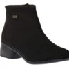Remonte Stretch Black Zipper Water-Resistant Ankle Boot -Rockport Store remr887200