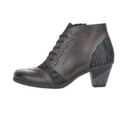 Remonte Cristallino Grey Leather Embossed Ankle Boot -Rockport Store ried878940b 1