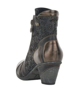 Remonte Australia Black Bronze Paisley Ankle Boot 7 Remonte Australia Black Bronze Paisley Ankle Boot -Rockport Store ried879402c