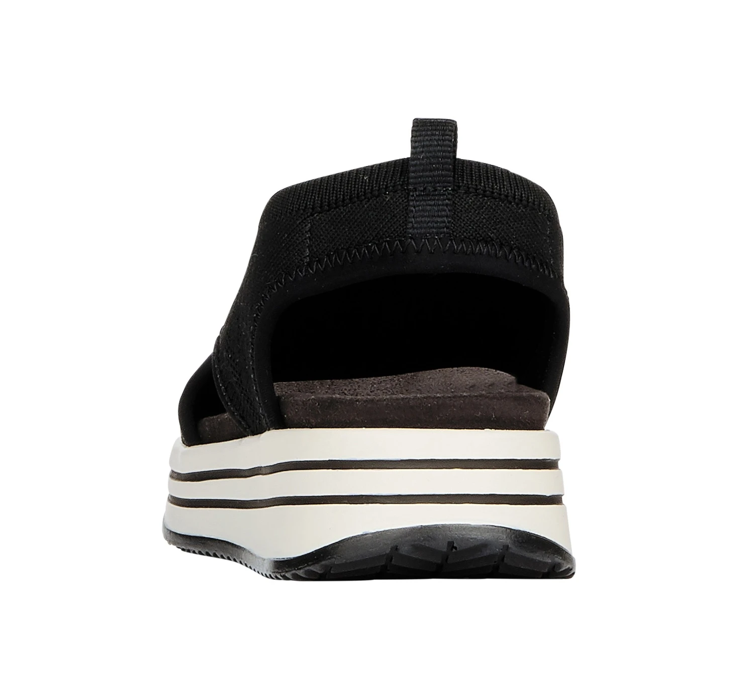 Remonte Knitup84 Black White Low Wedge Sandal 5 Remonte Knitup84 Black White Low Wedge Sandal - Image 3