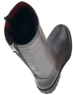 Remonte Cristallino Black Leather Tall Boot 8 Remonte Cristallino Black Leather Tall Boot -Rockport Store rier657601b