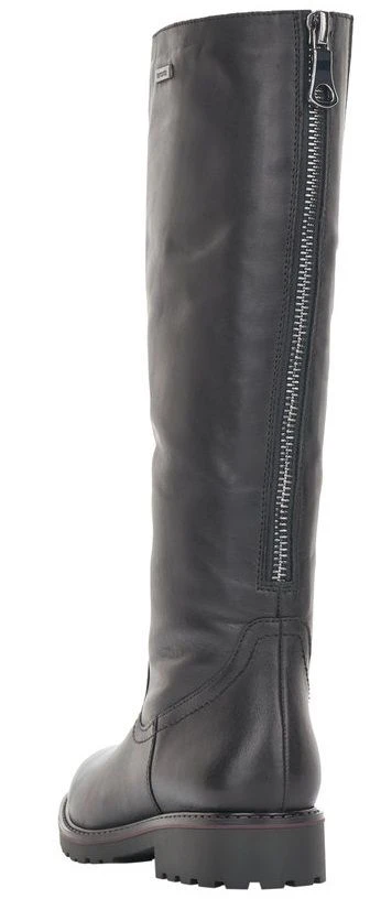 Remonte Cristallino Black Leather Tall Boot 6 Remonte Cristallino Black Leather Tall Boot - Image 4