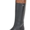 Remonte Cristallino Black Brown Leather Tall Boot -Rockport Store rier658102