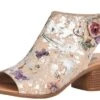 Remonte Odean Beige Metallic Flower Chunky Heel Sandal -Rockport Store rier877031