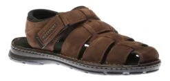 Rockport Darwyn Brown Leather Fisherman Sandal