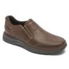 Rockport Edge Hill 2 Brown Leather Double Gore Slip-On Casual Dress Shoe -Rockport Store rocedgehillso02