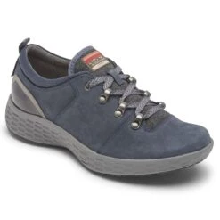 Rockport Fresh Explore Navy Blue Waterproof Lace-Up Sneaker