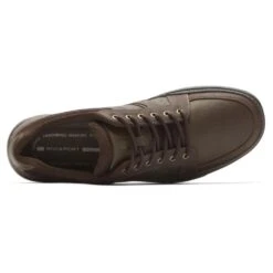 Rockport Get Your Kicks Dark Brown Leather Wide Width Mudguard Blucher Sneaker -Rockport Store rocgyk02d
