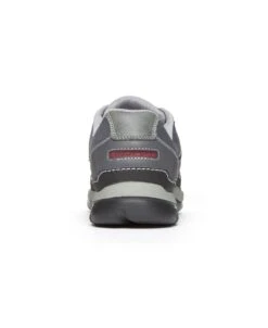 Rockport Get Your Kicks Grey Leather Wide Width Mudguard Blucher Sneaker -Rockport Store rocgyk05a