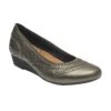 Rockport Judson Metallic Perforated Leather Wedge Pump -Rockport Store rocjudsonpp11