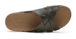 Rockport Ridge Woven Black Leather Slide Sandal -Rockport Store rocridge01b