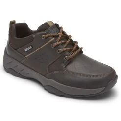 Rockport XCS Spruce Peak Brown Waterproof Leather Lace-Up Walking Shoe