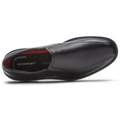 Rockport Tanner Black Leather Slip-On Dress Shoe -Rockport Store roctannerso01d