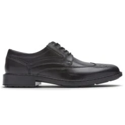 Rockport Tanner Wingtip Black Leather Lace-Up Oxford Dress Shoe -Rockport Store roctannerwt01c