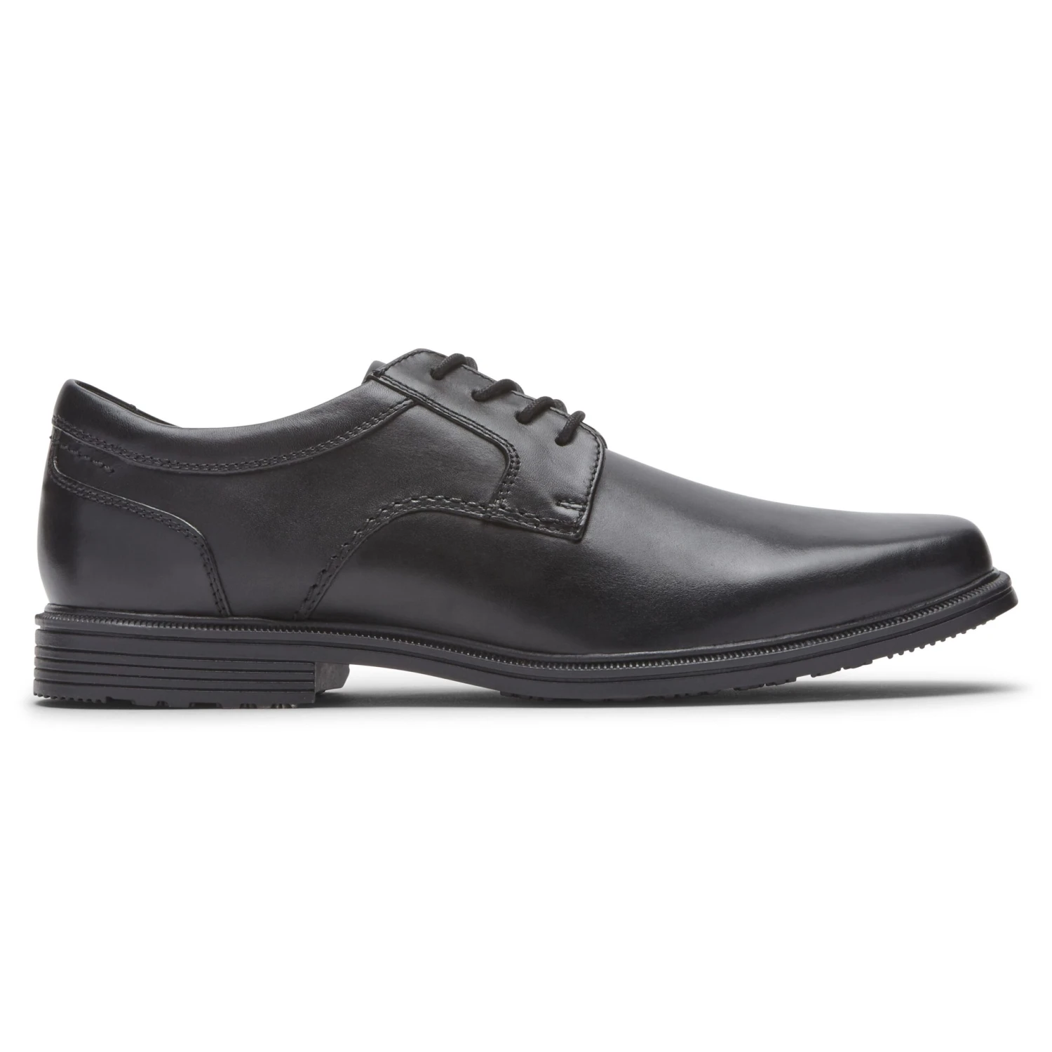 Rockport Taylor Black Leather Plain Toe Oxford Dress Shoe 5 Rockport Taylor Black Leather Plain Toe Oxford Dress Shoe - Image 3