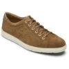Rockport Total Motion Lite Tan Suede Lace-Up Sneaker -Rockport Store roctmlitelace06d