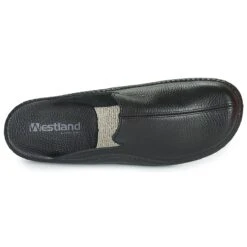 Monaco 202G Black Leather Slipper -Rockport Store rom20602 96100i