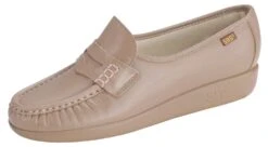 Classic Mocha Leather Slip-On Loafer -Rockport Store sasclassic07c