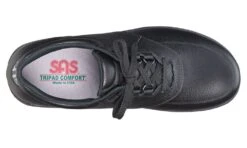 Guardian Black Leather Non-Slip Lace-Up Walking Shoe -Rockport Store sasguardian01b