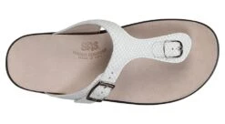 Sanibel White Snake Thong Sandal -Rockport Store sassanibel09b