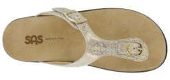 Sanibel Shiny Gold Thong Sandal -Rockport Store sassanibel16b