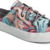 Sperry Crest Vibe Coral Floral Pink Mule Sneaker -Rockport Store specrestvibem5