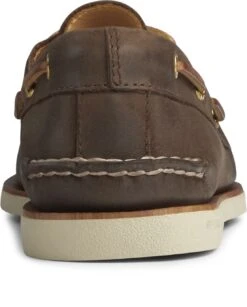 Sperry Men's Gold Cup Authentic Original Brown Leather Two Eye Boat Shoe -Rockport Store spegoldao2eye02c