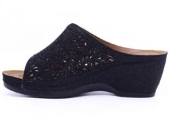 Wedge Glitter Black -Rockport Store stes503601d