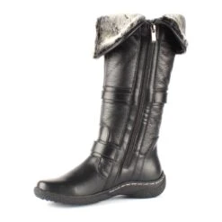 Gabrielle 2 Wide Calf Black Leather Tall Boot -Rockport Store wangabrielle201b