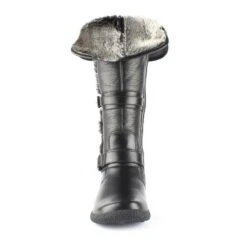 Gabrielle 2 Wide Calf Black Leather Tall Boot -Rockport Store wangabrielle201e