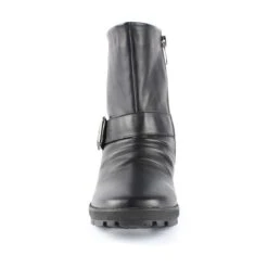 Gripper Black Leather Moto Boot -Rockport Store wangripper01c